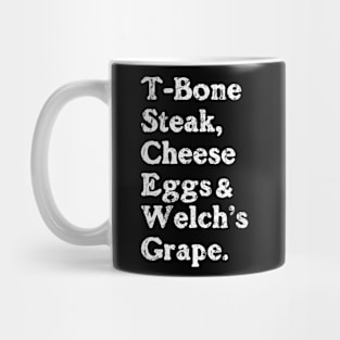 Guest Check - T-Bone Steak, Cheese Eggs, Welch's Grape Mug